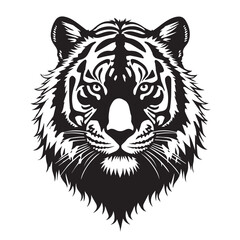tiger head vector