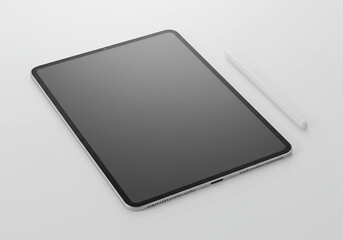 Sleek Tablet and Stylus Modern Digital Design and Technology