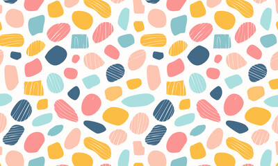 Creative Doodle Abstract - Colorful Repeating Background