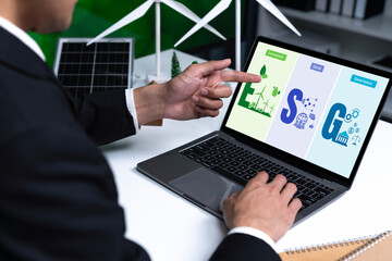 ESG environmental social governance policy for brisk business to set a standard to achieve high ESG score