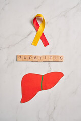 world hepatitis day banner liver health care