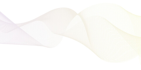 Digital technology Abstract wave element for design. Curved wavy line smooth stripe. Abstract background with lines. Modern colorful wavy lines pattern design element.