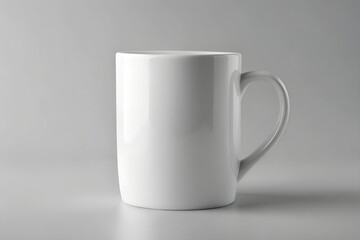 Obraz premium white cup on white background