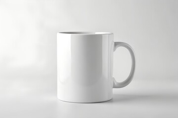 Fototapeta premium white cup isolated on white