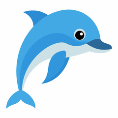 Obraz premium dolphin isolated on white background