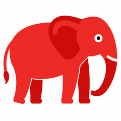 Obraz premium elephant-on-white-background-- (1).svg