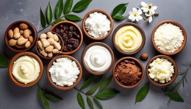 Ingredientes de Belleza Natural con Manteca de Karit&eacute; y Cacao