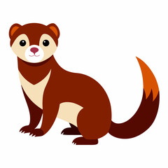 vector illustration of cartoon squirrel