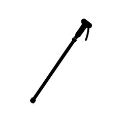 Hiking Pole Clip Icon Vector Flat and Clean Look