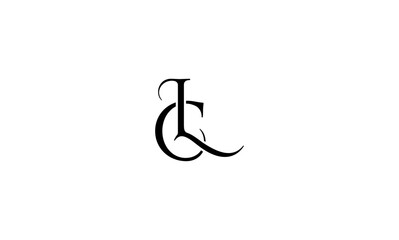 LC initial letters, monogram logo
