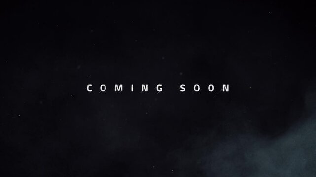 Coming soon text animation, business concept with text - Powered by Adobe