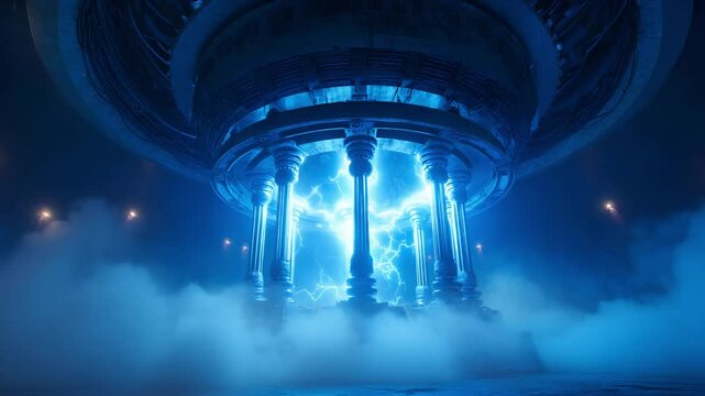 Darkness devours all near a massive black hole at the edge of space. Alien ships hover silently, observing the gravitational pull. Black hole expands black hole shifts black hole dominates.