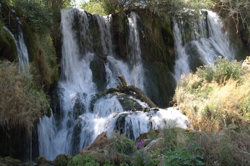 Fototapeta premium Kravica Falls, a group of waterfalls located along the Trebižat River in Bosnia and Herzegovina.