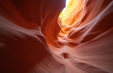 Antelope Canyon in Arizona natural beauty. Unique sandstone formations create stunning Mars-like landscape with vibrant orange colors, desert slot caves. Light, shadow create dramatic view for travel