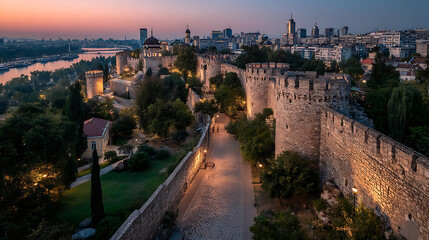 The fortress photographed from above.
