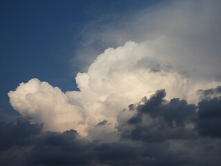 Storm clouds forming over Kent County, Delaware. Cloudscape, cloud formation.