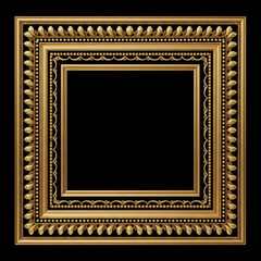 Obraz premium gold frame on black