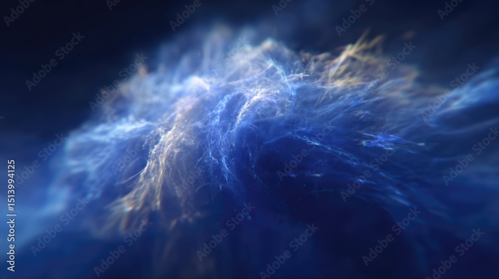 Poster Fractal Meteorite Reveals Intricate Patterns and Textures in Deep Space Exploration Moment