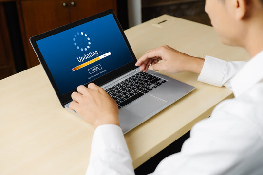 Software update on computer for modish version of device software upgrade