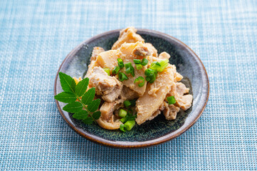 たけのこと豚肉の味噌炒め