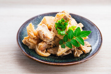 たけのこと豚肉の味噌炒め