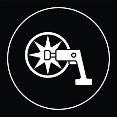 Wheel impact wrench tools car replace illustration