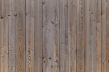 Naklejka premium Fence of wooden beige boards. Wooden vintage boards.