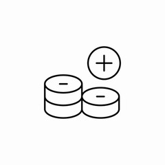 add payment icon sign vector