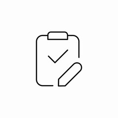 check clipboard icon sign vector
