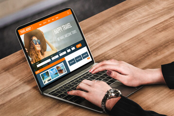 Online travel agency website for modish search and travel planning offers deal and package for flight , hotel and tour booking