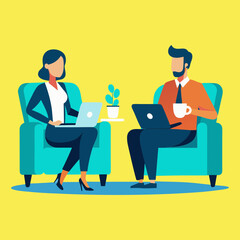 business man drinking coffee