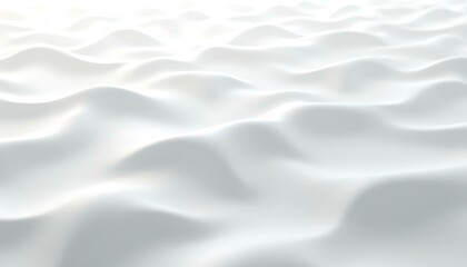 Fototapeta premium Smooth surface texture abstract background white waves clean design wallpaper pattern art