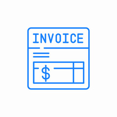 invoice bill icon sign vector