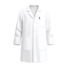 White lab coat: Symbol of science, medicine, and research, offering protection and professionalism. Classic design for doctors, scientists, and lab workers.