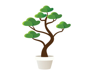 tree in a pot vector