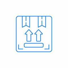 upward label icon sign vector