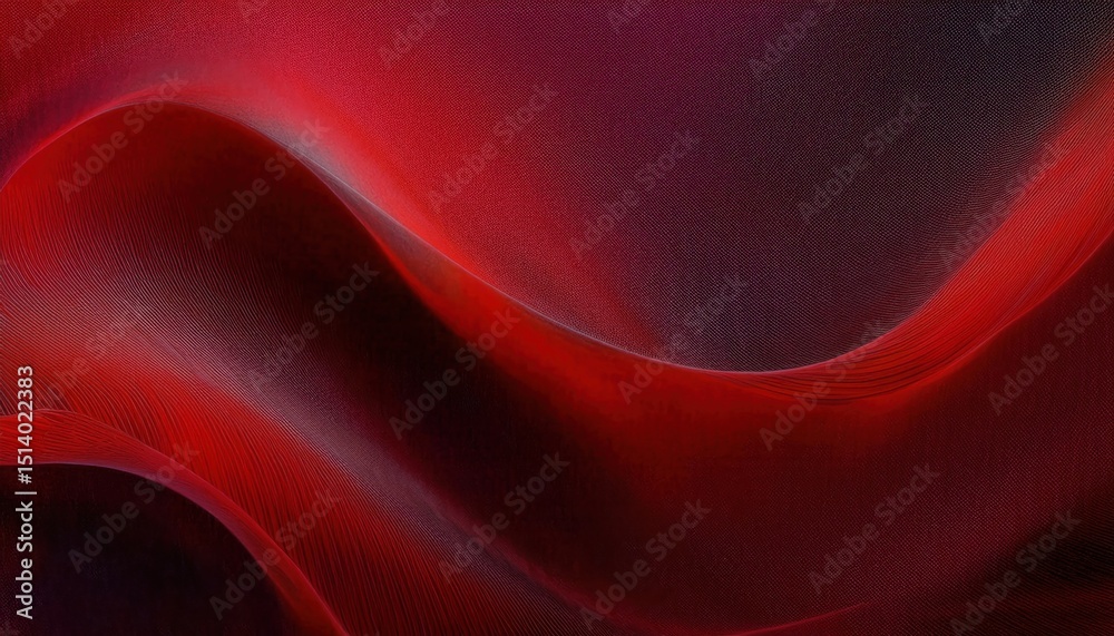 Fototapete flowing red abstract texture with soft wave patterns and fine linear details for modern web design, elegant print background, or luxury branding element