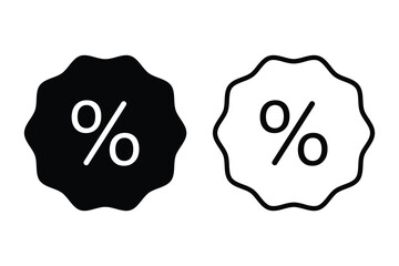 Set of sale badge icon collection. Discount, percent price tag . special offer symbol.