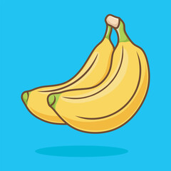 Cute banana vector cartoon design illustration design
