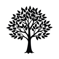 Obraz premium tree silhouette vector
