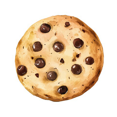 My Watercolor illustration, illustration cookie painting isolated on a white background, illustration, AI painting design, vector illustration set, eps format