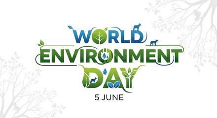 Fototapeta premium World Environment Day Nature Art Illustration Design