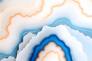 An eye-catching abstract artwork with flowing shapes and vibrant colors.