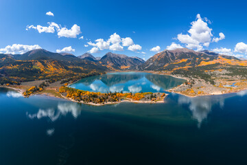 Twin Lakes Fall Colors, San Juan Mountain, Colorado Fall Colors