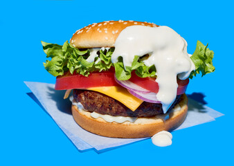 fresh tasty burger
