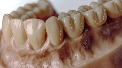 Dental Denture Teeth on Gum Model