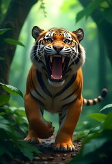 A 3D icon of a wild animal