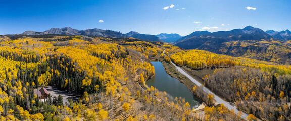 Telluride Fall Colors, San Juan Mountain, Colorado
