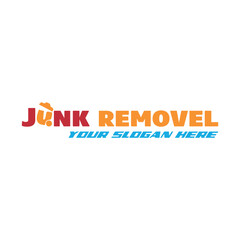 junk removal logo design vector