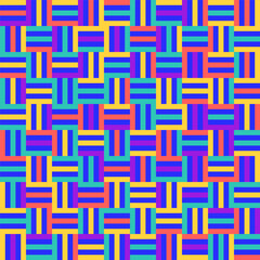 Seamless Colorful Striped Geometric Pattern